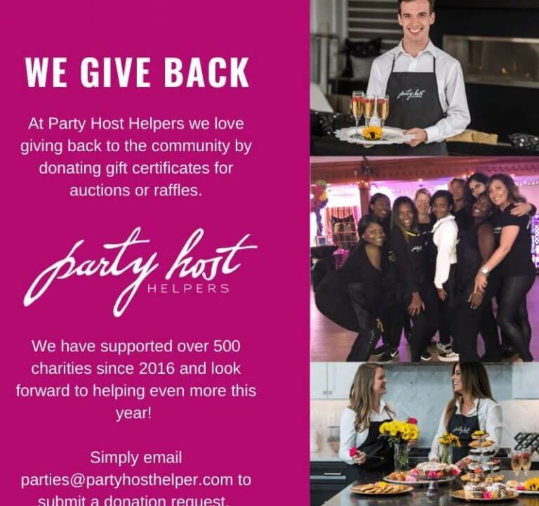 Party Host Helpers Loves to Give Back!