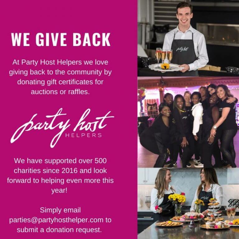 Party Host Helpers Loves to Give Back!