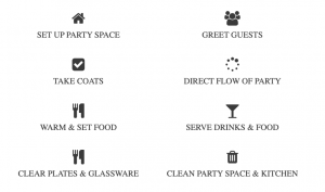 party host helper services list