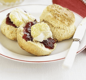 scones with jam